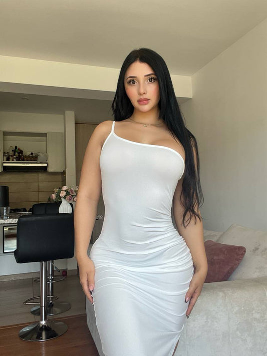 Vestido tirante unico